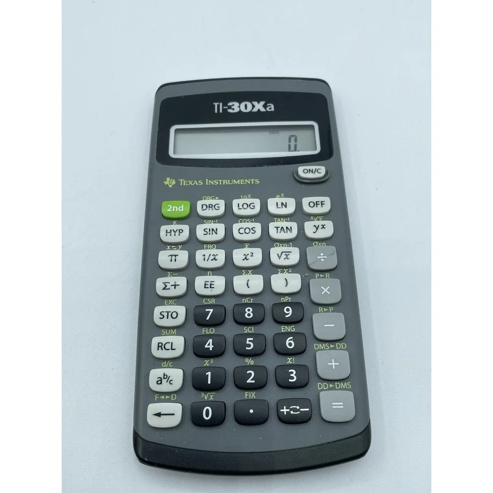 Texas Instruments TI-30Xa Solar Scientific Calculator Tested Working